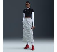 Jupe à zip Nike Shox pour femme Grey Fog/Blanc/University Red S (FR 38-40)