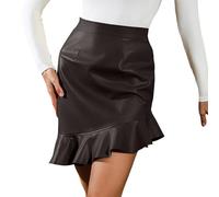 Jupe Asymétrique Femme Short Courte Élastiquée Marron Wax Evasée Côtelée Vert Jersey Africaine Charleston Cotelée Sirène Plumes Japonaise Nouée Enduite Quand Anglais