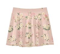 Jupe athlétique pour filles avec short intégré - Jupe de sport pour fille - Bouquet de fleurs roses et blanches, Bouquet de fleurs roses et blanches, 11-12 Ans