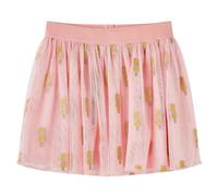 vidaXL Jupe avec Tulle et Broderie Glace à l'eau pour Enfants Jupette Rose Clair 116