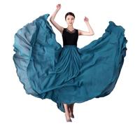 Jupe Big Swing Jupe en mousseline de soie 360/540/720 degrés for danse du ventre, jupes longues for femmes, vêtements d'entraînement for danseuses, jupes de danse assorties For Halloween Performance D