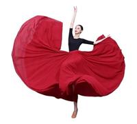 Jupe Big Swing Vêtements de danse classique for femmes, jupe longue élégante à 720 degrés, grande balançoire, danseuse professionnelle moderne, performance, pratique, jupe en fil For Halloween Perform