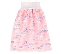 Jupe-couche Imperméable Taille Haute pour Garçon Fille, Rose, Coton | Réutilisable, Fermeture Cachée Fixe, Coupe Pliable, Lavage Machine, Nuit, Canapé, Sièges Auto