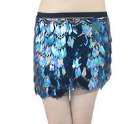 Jupe Courte Danse Paillette Sequin 80 Annee Deguisement Adulte Drole Hippie Longue Adulte Strass Jupe Short Paillette Femme Rio Steampunk Fête Costume Pirate Femme Compatible avec FêteTaille Unique