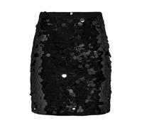 ONLY Onlnancy JRS Jupe à Sequins, Noir, L Femme