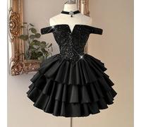 Jupe courte fourreau élégante, romantique et en tissu satin patchwork rose avec sequins et décor floral 3D. Robe de soirée élégante, robe d'invitée de mariage, robe de cocktail rose, robe de fête, rob