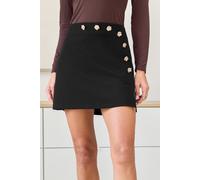 Jupe courte noire fermeture éclair au dos Noir M