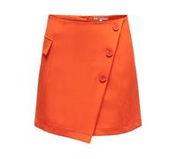 Jupe courte - ONLY - orange - coupe portefeuille - fermeture zip + bouton 40