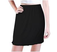 Jupe courte pour films comédies - Sous-vêtement - Jupe élastique - Jupe en dentelle à pois noirs, Noir , M