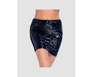 Jupe Courte Sequins Noire