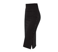 Jupe Crayon Femme Taille Haute- Jupe Portefeuille Slim à Hanches Chic Et Élégants Comfortable Classiques Moulant Simple avec Boutons Tous Les Jours De Travail Party Banquet Skirt