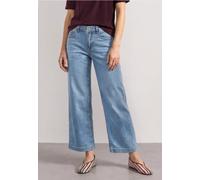 Jupe-culotte en jean taille moyenne avec ceinture élastiquée