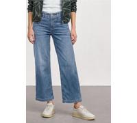 Jupe-culotte en jean taille moyenne avec ceinture élastiquée