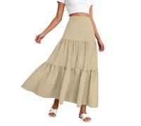 Jupe Culotte Femme Fluide Été Jupon Long Élégant Robe Longue Large Jupes Longues Chic Légère Taille Haute Casual Confortable Maxi