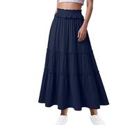 Jupe Culotte Femme Fluide Été Jupon Long Taille Haute Jupes Longues Large Robe Longue Confortable Casual Légère Élégant Chic Robes