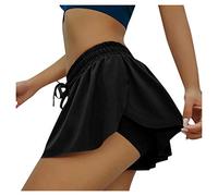 Jupe de Bain Femmes Bikini Jupette Rétro Jupe Basique Plissée Pants Activewear Course à Pied Jupe Patineuse Fille Élastiquée Short décontracté Bikini de Plage