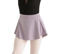 Jupe de Ballet Danse Enfants Filles Femmes Adulte Mat Nylon Spandex Beaucoup de Couleurs Course Patinage Gymnastique Ballet Danse Porter des Jupes(Gray,M(120-135cm))