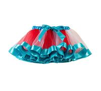 Jupe de ballet pour fille - Costume de fête - Jupe de danse arc-en-ciel en tulle, bleu, 2-4 ans