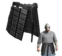 Jupe de Bataille médiévale, Ceinture de médiévale - Ceinture de de Costume de Chevalier en 3cuir - Costume de Protection de Taille Double Face rétro médiéval pour fête, Cosplay, Spec