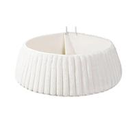 Jupe de blanche pour sapin de Noël | Collier décoratif rustique blanc, protecteur artificiel élégant, décorations de vacances, décoration d'intérieur