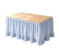 Jupe De Bureau Enseignant 1,83 m Vichy Mise En Place Rapide Tissu Lavable | Jupe Table En Tissu Pour Salle Classe Pour Fête Bar À Desserts Coin Étude Banquet Événement Remise Des