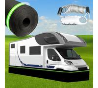 Jupe de Camping-Car Facile à Installer, résistante aux intempéries, avec Serrure à Combinaison Gratuite, sans perçage, isolée et Coupe-Vent, pour caravanes et Mobil-Homes 3.1ft 118ft