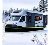 Jupe de camping-car isolée pour l'hiver, 80 cm de haut, résistante au vent et à la neige, pour remorques de voyage, rangement facile à enrouler, 28 m de long