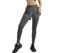 Jupe de cyclisme pour femme, tissu respirant et léger, jupe athlétique rembourrée, gris, 3XL