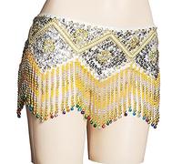 Jupe de danse du ventre, écharpe de danse du ventre, ceinture de danse du ventre, ceinture à paillettes, ceinture de hanche danse du ventre, chaîne de taille, perles, pompon, costume de danse du