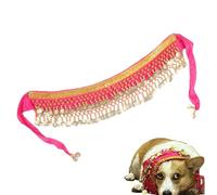 Jupe de danse pour chiens, Costume de danseur de chien | Costumes pour animaux de compagnie du jour d’Halloween | Jupe de danse du ventre confortable et amusante avec pièce d'or pendante pour chien, c