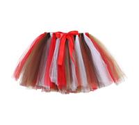 Jupe de danse pour fille - Tulle - Tutu - Princesse - Pour bébé - Paillettes - Ballet - 2-8 ans, rouge, 8-10 ans