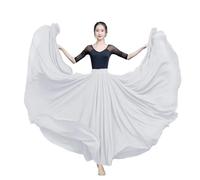 Jupe de flamenco for femme, jupe trapèze circulaire à 720 degrés, costume de danse espagnole, jupe fluide à volants superposés for adultes, for spectacles, fête d'Halloween, tenue sur le thème du cray