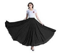 Jupe de flamenco for femme, jupe trapèze circulaire à 720 degrés, costume de danse espagnole, jupe fluide à volants superposés for adultes, for spectacles, fête d'Halloween, tenue sur le thème du cray
