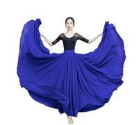 Jupe de flamenco for femme, jupe trapèze circulaire à 720 degrés, costume de danse espagnole, jupe fluide à volants superposés for adultes, for spectacles, fête d'Halloween, tenue sur le thème du cray