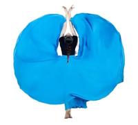 Jupe de flamenco for femme, jupe trapèze circulaire à 720 degrés, costume de danse espagnole, jupe fluide à volants superposés for adultes, for spectacles, fête d'Halloween, tenue sur le thème du cray