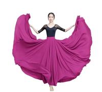 Jupe de flamenco for femme, jupe trapèze circulaire à 720 degrés, costume de danse espagnole, jupe fluide à volants superposés for adultes, for spectacles, fête d'Halloween, tenue sur le thème du cray