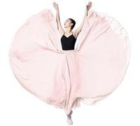Jupe de flamenco for femme, jupe trapèze circulaire à 720 degrés, costume de danse espagnole, jupe fluide à volants superposés for adultes, for spectacles, fête d'Halloween, tenue sur le thème du cray