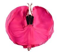 Jupe de flamenco for femme, jupe trapèze circulaire à 720 degrés, costume de danse espagnole, jupe fluide à volants superposés for adultes, for spectacles, fête d'Halloween, tenue sur le thème du cray