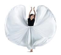 Jupe de flamenco for femme, jupe trapèze circulaire à 720 degrés, costume de danse espagnole, jupe fluide à volants superposés for adultes, for spectacles, fête d'Halloween, tenue sur le thème du cray