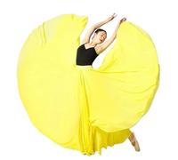 Jupe de flamenco for femme, jupe trapèze circulaire complète à 180/360/540/720 degrés, costume de danse espagnole, jupe fluide à volants superposés for adultes, for spectacles, fête d'Halloween, tenue