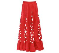 Jupe de Flamenco Rouge avec Quilles pour enfants