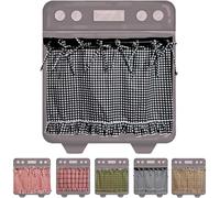 Jupe de four faite à la main en tissu résistant à la chaleur avec pattes et bordures à volants pour four, lave-vaisselle, cuisinière (couleur B)