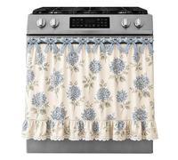 Jupe De Four Style Ferme,Liens Ruban Bordure Dentelle - Drapé De Jupe De Four Pour Porte | Pour Lave-Vaisselle Placard Électroménager Maison Appartement Chalet Pendaison Crémaillère Fête Vacances