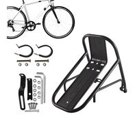 Jupe de fret de vélo - Étagère avant de vélo multi-usages - En acier inoxydable haute performance - Avec base antidérapante - Porte-bagages pour sacs de randonnée - Paniers - Rangement de voyage en