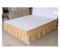 Jupe de lit 3 Taille Lit Blanc Chemises sans Surface Elastic Band Single Queen King Easy on/Off Bed Literie Accueil Textile(B,150X200cm)