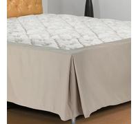 Jupe de Lit,Cache-Sommier Hauteur Volants de 30cm pour Lit Adulte avec Sommier,Protège Sommier pour Lit 200x200cm,Housse Sommier,Cache-sommier en Coton Bio