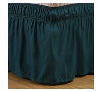 Jupe de lit Enroulez-Vous Jupe de lit Queen King Taille Lit Blanc Juifs poussière Gris Clair Solide Hôtel Quality Volants for la décoration pour la décoration du lit(Green,200x200x38cm)