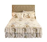 Jupe de lit Jupe de lit imprimée, Housse Matelas antidérapante, Protection Douce for la Peau, Jupe Chambre à Coucher, Drap, décoration literie pour décoration du lit(Sishuiliunian,1pc 120x200cm)