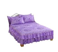 Jupe de lit Jupe de lit imprimée, Housse Matelas antidérapante, Protection Douce for la Peau, Jupe Chambre à Coucher, Drap, décoration literie pour décoration du lit(Meiguiairei,1pc 180x220cm)