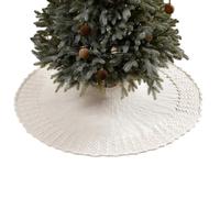 Jupe de sapin, bordure en forme d'éventail tricotée à la main | Couverture de base de sapin de Noël - Pour dortoir, appartement, hôtel, restaurant, entreprises, cour, jardin